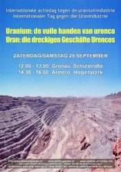 Internationale actiedag tegen uranium ook in Almelo